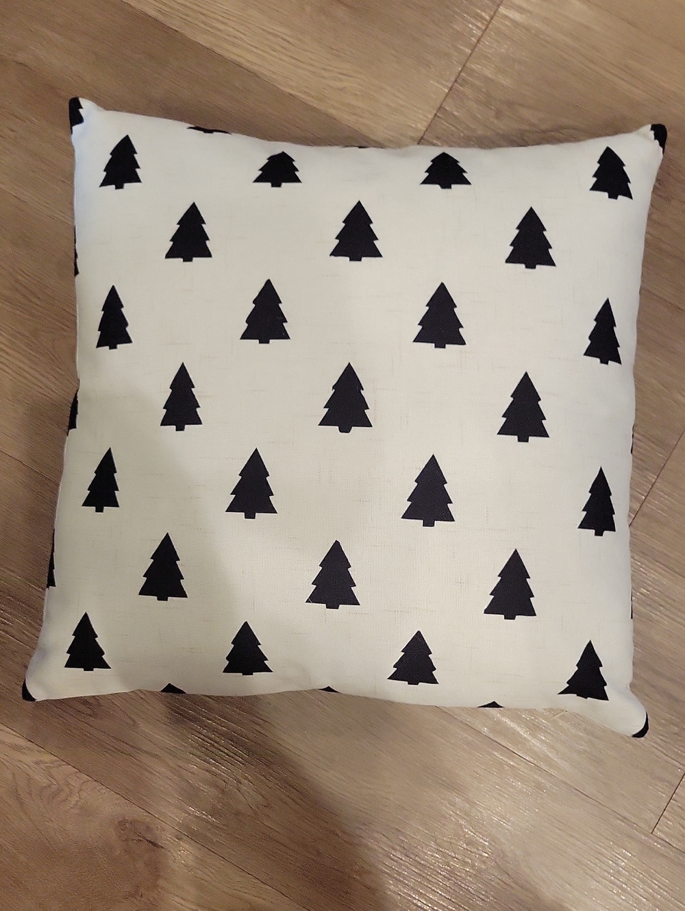 New Farmhouse Black Tree Decorative Pillow
